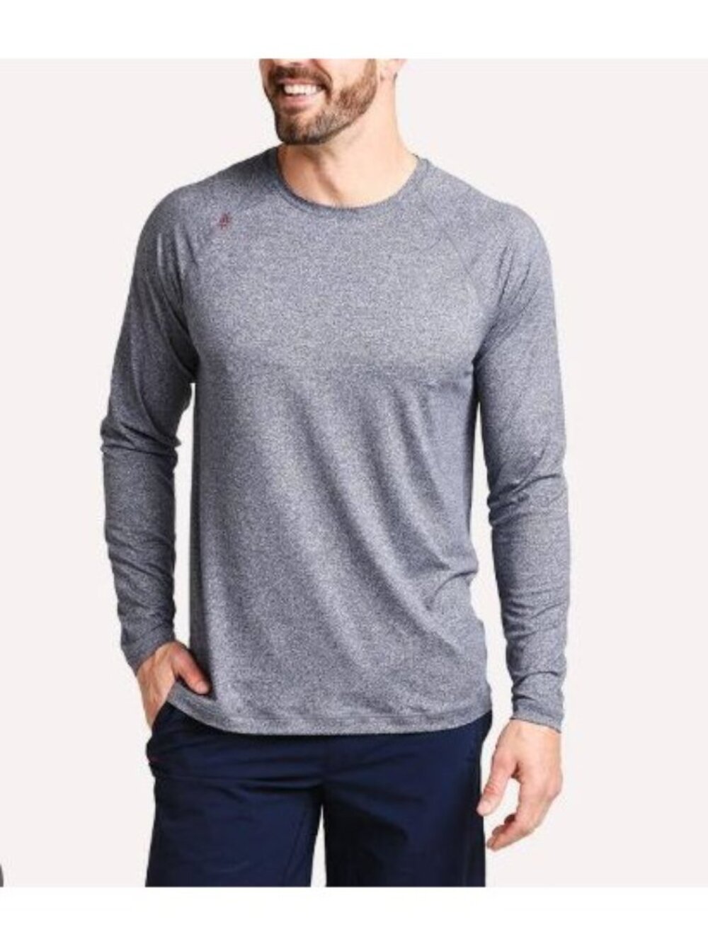 RHONE reign long sleeve shirt in heather blue size XL